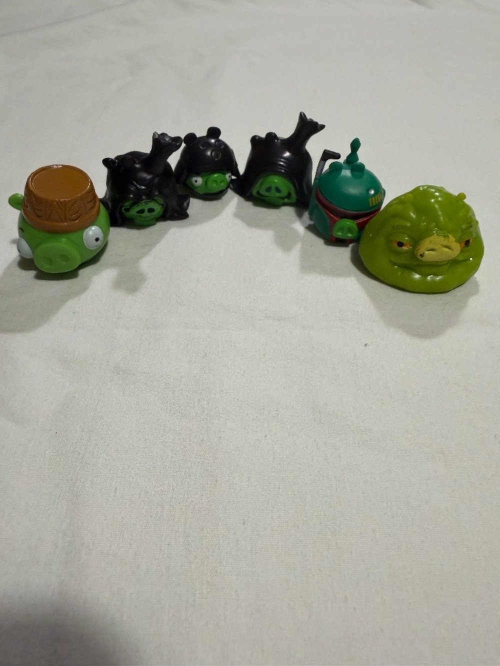 Angry Birds Star Wars Green Pig Character Figures Toy Lot